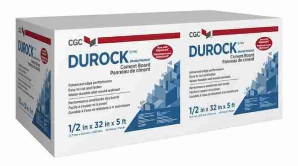 Cement Board with EdgeGuard 1/2 in. x 3 ft. x 5 ft. - Image 1