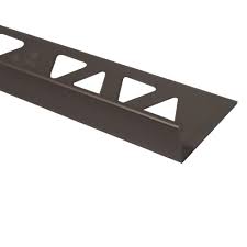 Aluminum Tile Edge 1/4 in. x 8 ft. - Black