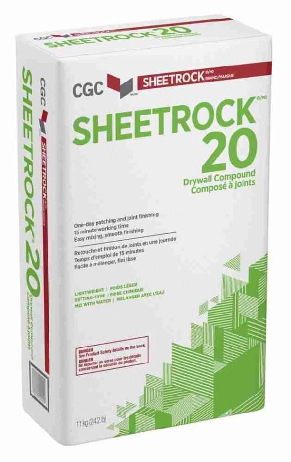 CGC Sheetrock 20 Setting-Type Drywall Compound - 11 kg - Image 1