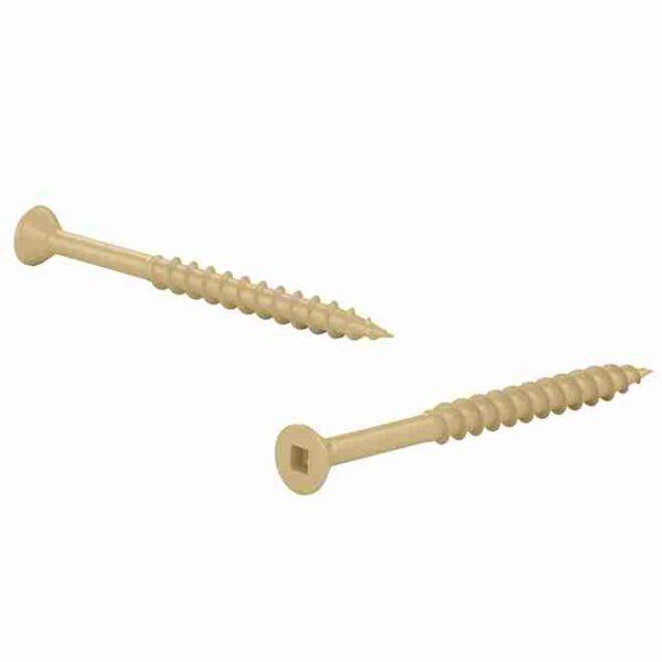 Deck Screws #8 Deck Screws - #8 - 3" - 100/Box - Tan - Image 1