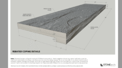 STONEarch Natural Stone Rebated Coping - Rock Face - Image 4