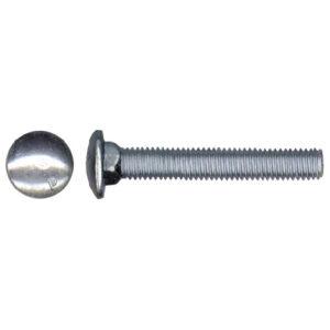 Carriage Bolts - Precision Round Head 10-in L - Zinc-Plated - 10 Per Pack