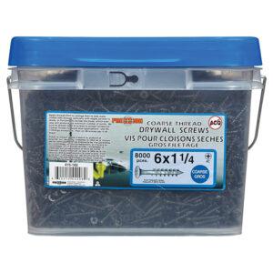 Drywall Screws Coarse Thread #6 1-1/4-in 8000/Box