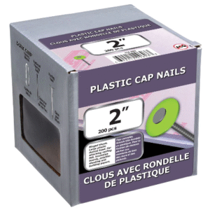 2-inch Plastic Cap Nails Electro Galvanized - 200 pcs.