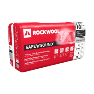Rockwool Safe'n'Sound 16 inch O.C. For 2x6 Wood Studs