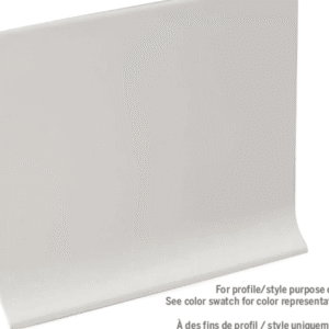 VINYL WALL BASE COIL - 4 inch Grey - 120 ft Roll