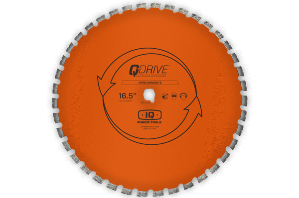 iq-16.5-concrete-orange 16.5" Hard Material Blade - iQMS362 Dry Cut Tile Saw - Image 1