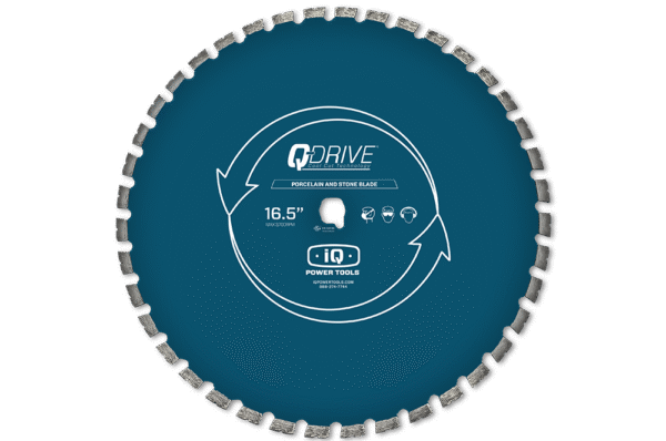 iq-16.5-porcelain-blue 16.5" Porcelain Blade - iQMS362 Dry Cut Tile Saw - Image 1