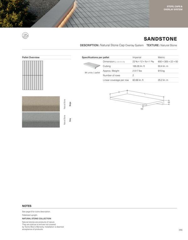 Sandstone Cap Overlay System - Wall Cap - Natural Stone Cap Overlay - Image 3
