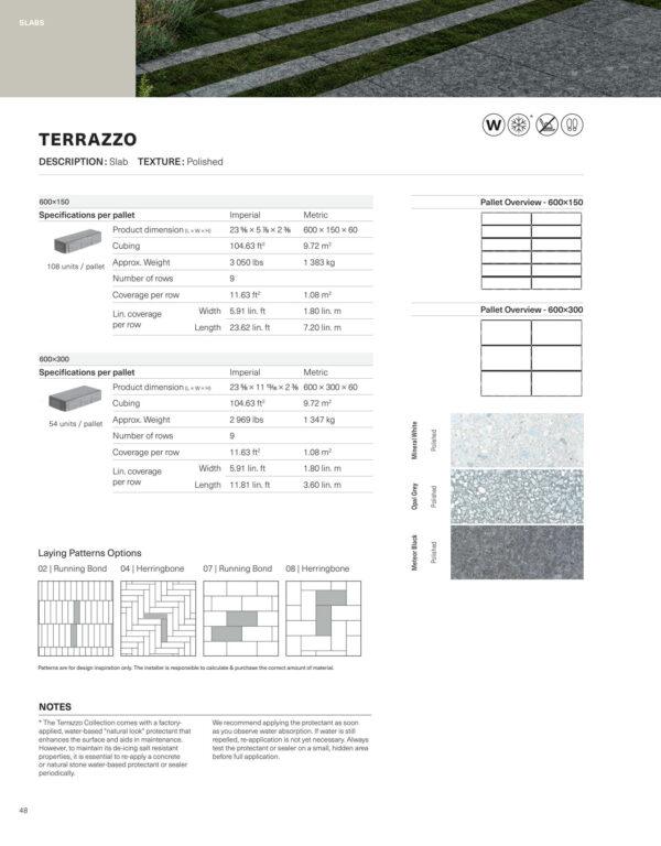 TERRAZZO Polished Patio Slab 600 x 600 x 60mm | Techo-Bloc - Image 4
