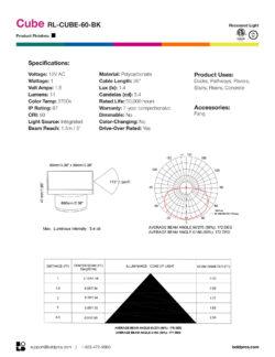 BOLD Cube 60mm (2 3/8-Inch) Low Voltage LED Recessed Light – Black Polycarbonate with 360° Glow - Image 6