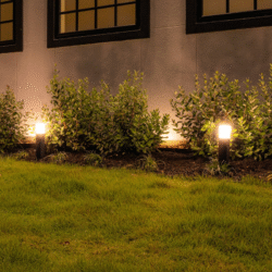 BOLD Cube Low 15" Low Voltage LED Path Light – Black Anodized Aluminum with 360° Glow - Image 2