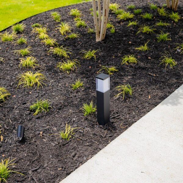 BOLD Cube Low 15" Low Voltage LED Path Light – Black Anodized Aluminum with 360° Glow - Image 7