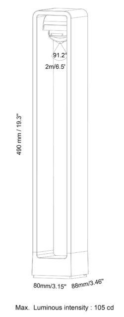 BOLD Dax High 19" Low Voltage LED Path Light – Black Anodized Aluminum with Adjustable Beam - Image 7