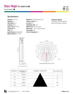 BOLD Dax High 19" Low Voltage LED Path Light – Black Anodized Aluminum with Adjustable Beam - Image 9