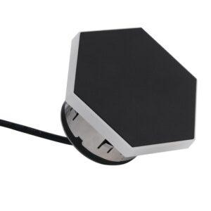 BOLD Prism 60mm (2 3/8-Inch) Low Voltage LED Recessed Light – Black Polycarbonate with 360° Glow
