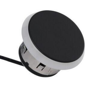 BOLD Silo 60mm (2 3/8-Inch) Low Voltage LED Recessed Light – Black Polycarbonate with 360° Glow