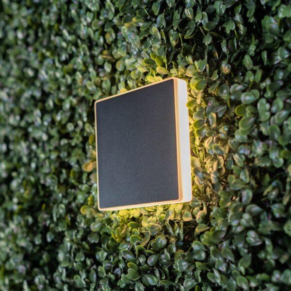 BOLD Cube Backlit 4 Low Voltage LED Wall Light – 100mm (4-Inch) Square, Black Polycarbonate with 360° Glow - Image 2