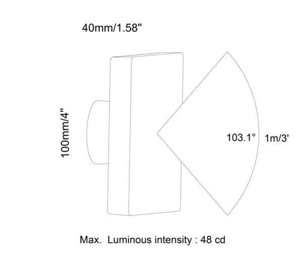 BOLD Cube Backlit 4 Low Voltage LED Wall Light – 100mm (4-Inch) Square, Black Polycarbonate with 360° Glow - Image 3