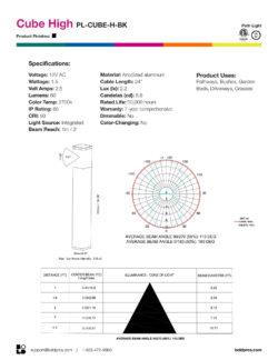 BOLD Cube High 24" Low Voltage LED Path Light – Black Anodized Aluminum with 360° Glow - Image 8