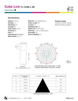 BOLD Cube Low 15" Low Voltage LED Path Light – Black Anodized Aluminum with 360° Glow - Image 8