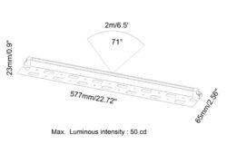 BOLD Edge 21 Low Voltage LED Undercap Light – 577mm (21-Inch) with Bracket, Black Anodized Aluminum - Image 8
