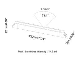 BOLD Edge 7 Neat Low Voltage LED Undercap Light – 120mm (7-Inch) Without Bracket, Black Anodized Aluminum - Image 2