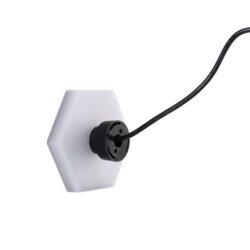 BOLD Prism Backlit 4 Low Voltage LED Wall Light – 100mm (4-Inch) Hexagonal, Black Polycarbonate with 360° Glow - Image 4