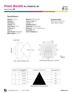 BOLD Prism Backlit 4 Low Voltage LED Wall Light – 100mm (4-Inch) Hexagonal, Black Polycarbonate with 360° Glow - Image 5