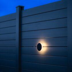 BOLD Silo Backlit 4 Low Voltage LED Wall Light – 100mm (4-Inch) Round, Black Polycarbonate with 360° Glow - Image 4