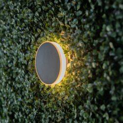 BOLD Silo Backlit 4 Low Voltage LED Wall Light – 100mm (4-Inch) Round, Black Polycarbonate with 360° Glow - Image 5