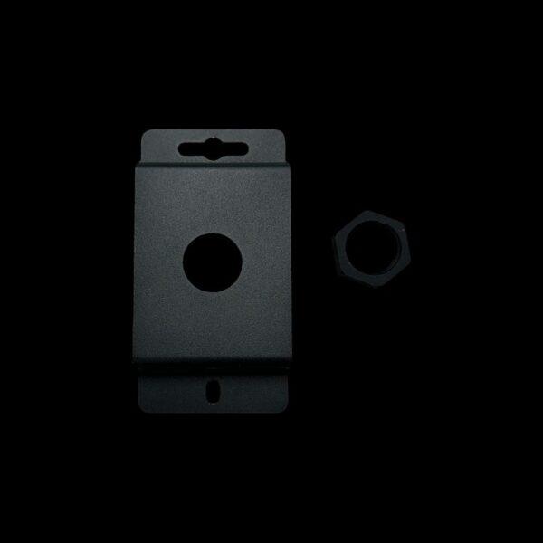 wall-mount-strata-m-l-l-slim-spotlight-accessory-black-anodized-aluminum BOLD Wall Mount for Strata M, L, L Slim Spotlights – Black Anodized Aluminum for Hard Surface Installation - Image 1