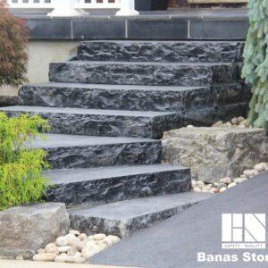 Banas Stones Step 7 in x 16 in x 48 in - SLATE GREY