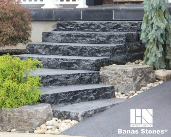 Banas Stones Step 6 in x 16 in x 48 in - SLATE GREY - Image 1