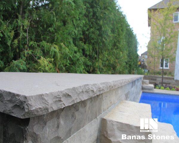 BANAS 2'' x 12'' x 48'' Natural Stone Coping - ROCKFACE - Image 3